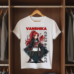 Personalized Red Samurai Anime T-Shirt