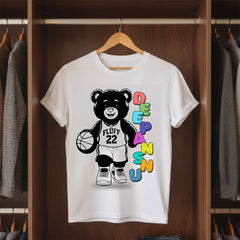Personalized Street Basketball Bear T-Shirt