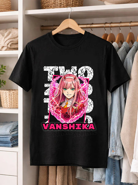 Personalized Zero Two Anime Name T-Shirt