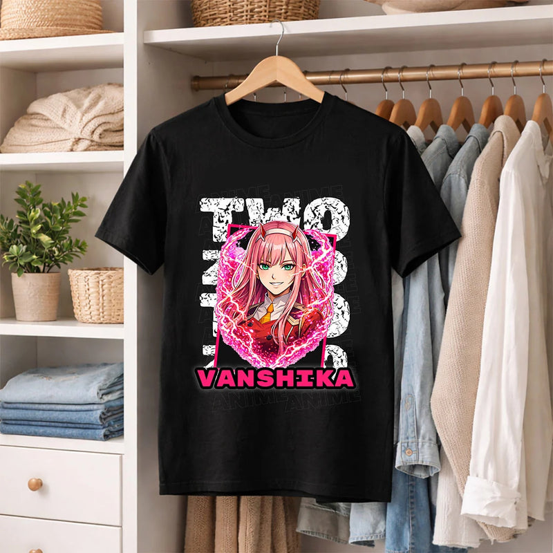 Personalized Zero Two Anime Name T-Shirt