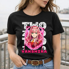 Personalized Zero Two Anime Name T-Shirt