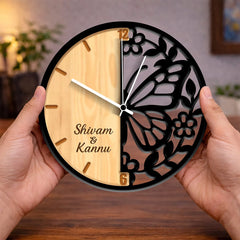 Personalized Butterfly Designer Wall Clock-11