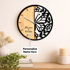 Personalized Butterfly Designer Wall Clock-11