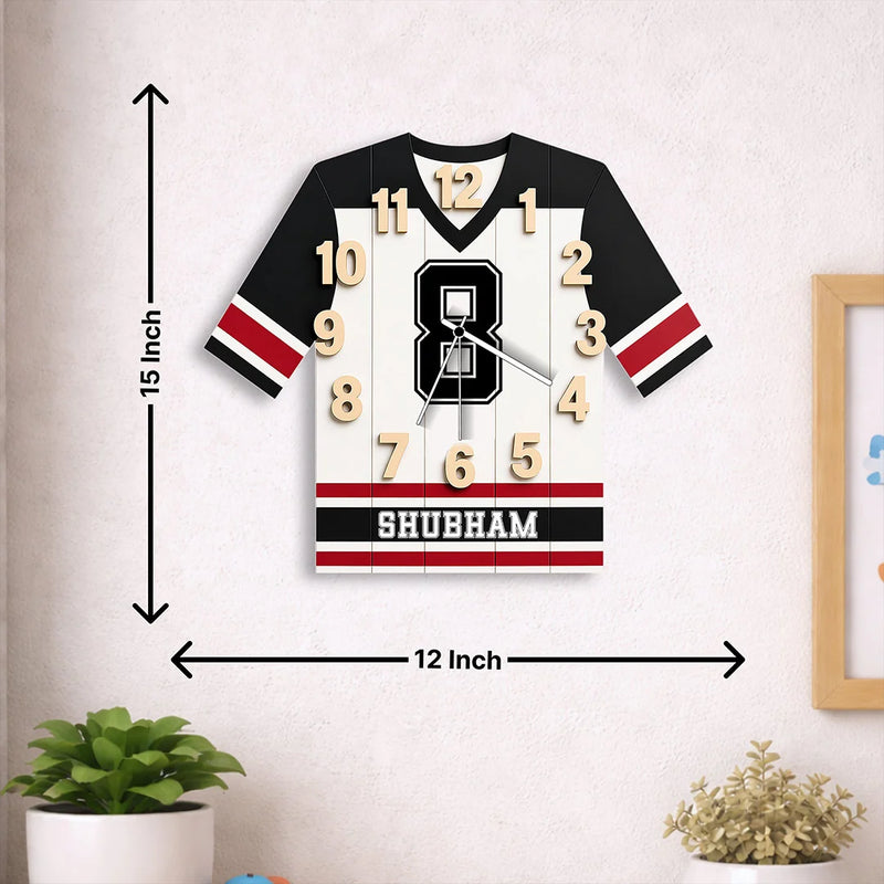 Personalized Football Jersey Wall Clock(12
