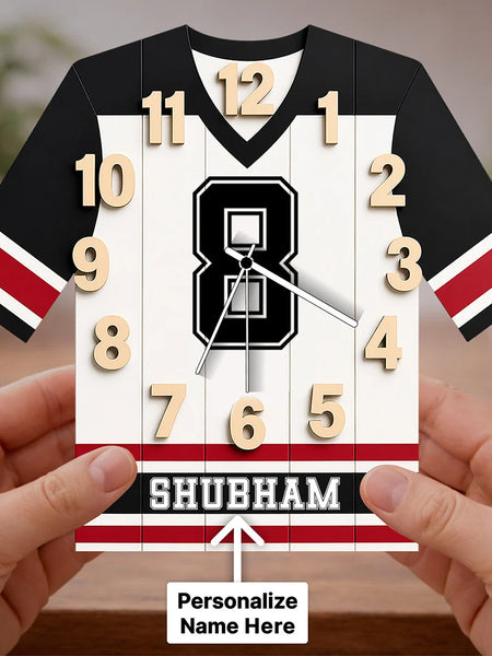 Personalized Football Jersey Wall Clock(12