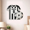 Personalized Football Jersey Wall Clock|3D Football Design (16