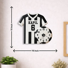 Personalized Football Jersey Wall Clock|3D Football Design (16