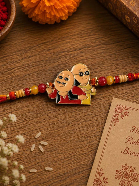 Personalized Motu Patlu Cartoon Kids Rakhi