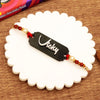 Black Acrylic Rakhi | Personalized Name Rakhi for Raksha Bandhan