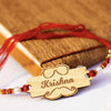 Moustache Engraved Rakhi | Personalized Name Rakhi for Raksha Bandhan