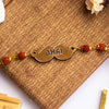 Bhai Customized Rakhi | Personalized Name Rudraksha Rakhi for Brother