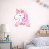 Personalized Unicorn Acrylic Wall Clock for Kids-8