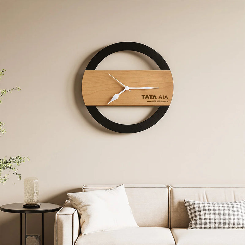 Personalized Wooden Round Wall Clock