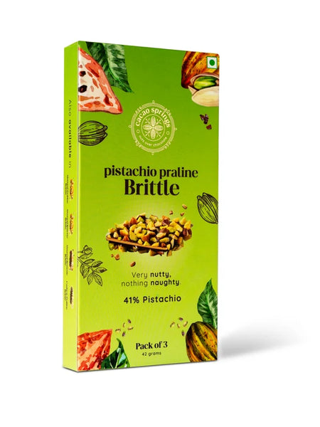 Cacao Springs Pistachio Praline Brittle 3pc