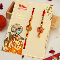 Radha Krishna Couple Rakhi for Raksha Bandhan