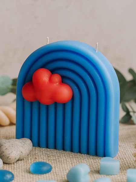 Rainbow Arch Cloud Candle