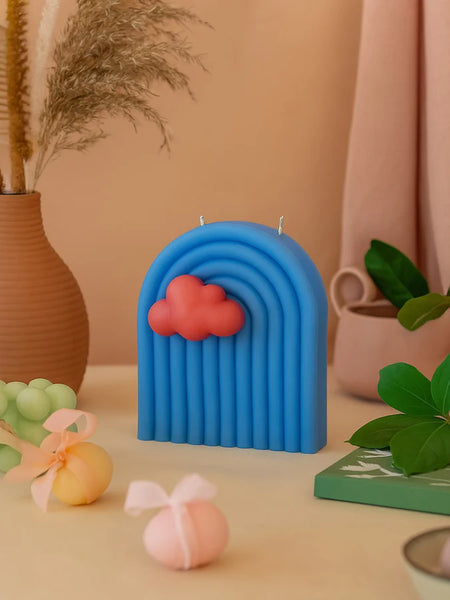 Rainbow Arch Cloud Candle