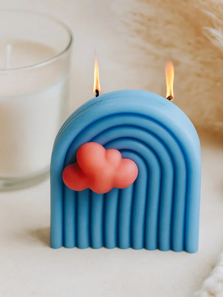 Rainbow Arch Cloud Candle
