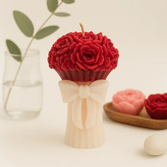 Red Rose Bouquet Scented Candle