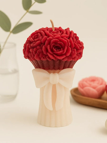 Red Rose Bouquet Scented Candle