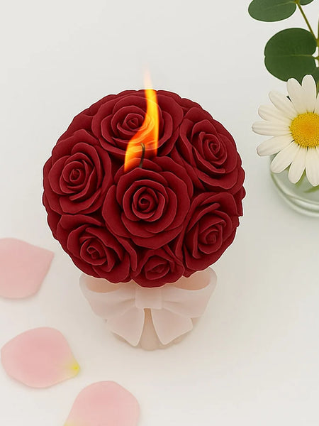Red Rose Bouquet Scented Candle