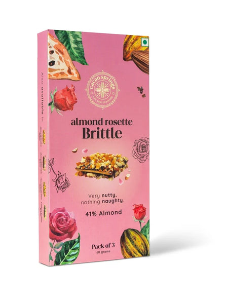 Cacao Springs Almond Rosette Brittle 3pc