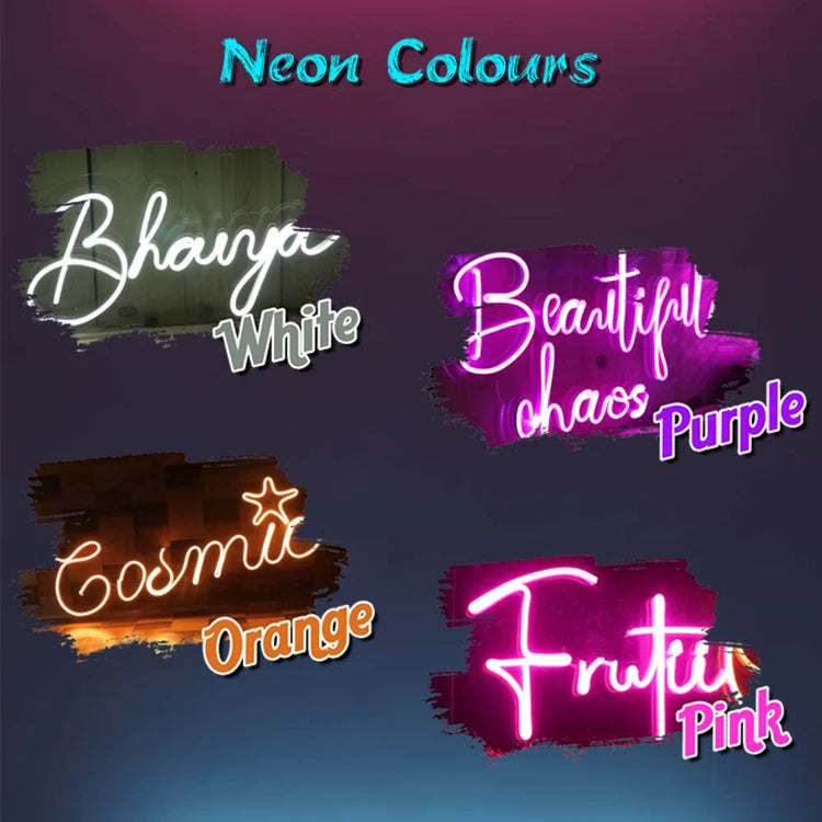Shree Radha Customized Neon Name Light Frames-15